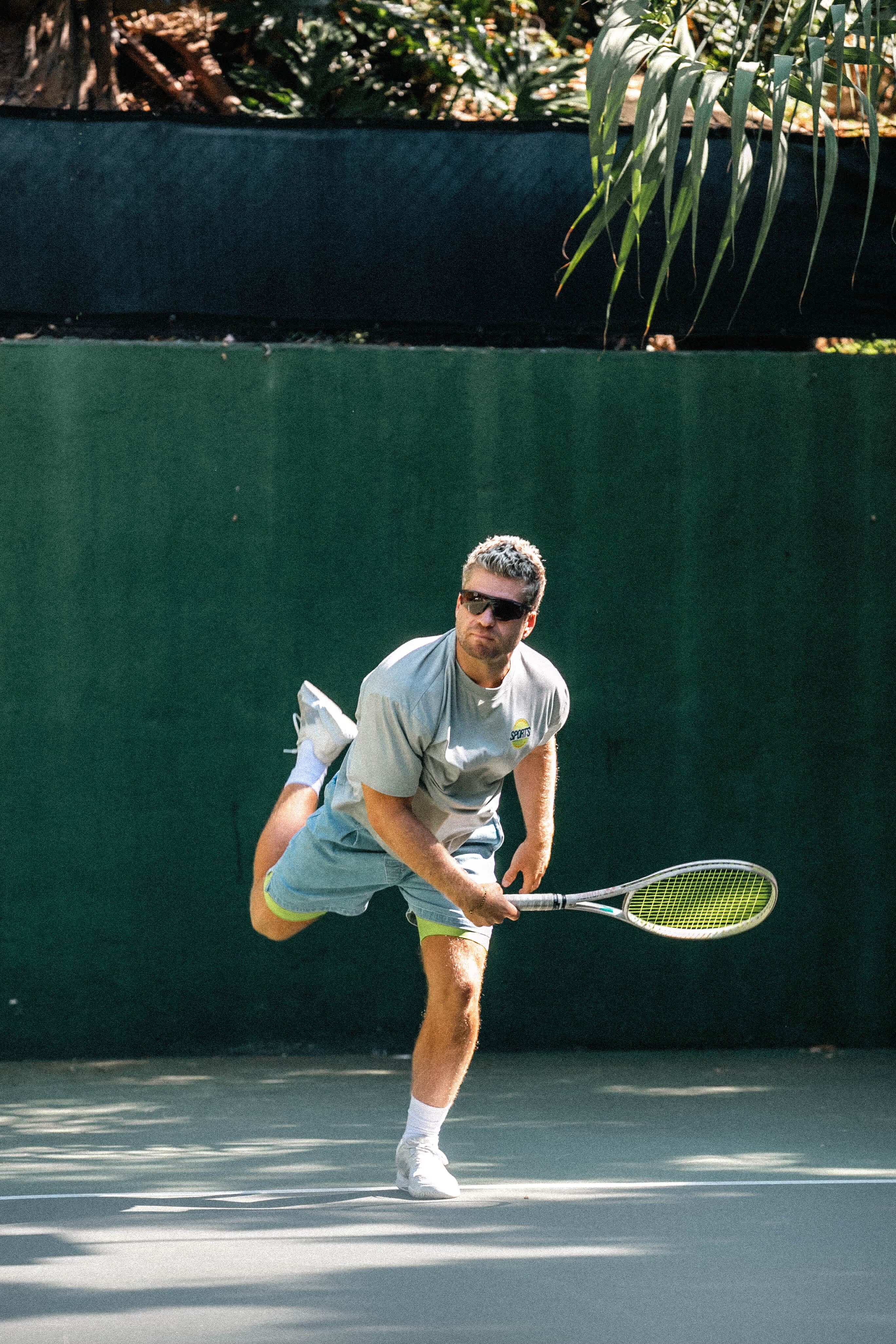 Driveway Paradise tennis clothing in action